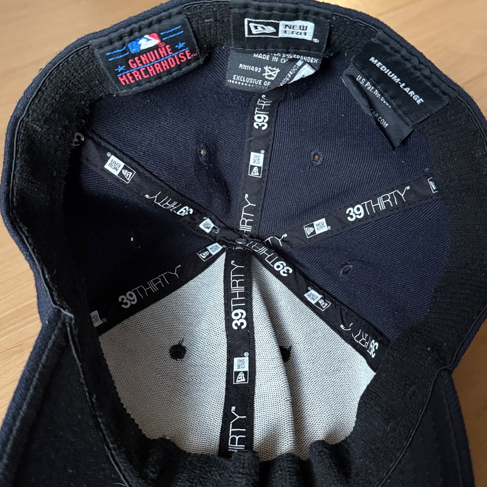TEAM CLASSIC NEW ERA MLB NEW YORK YANKEES BASEBALL CAP HAT NAVY & WHITE SIZE M-L - Picture 8 of 13